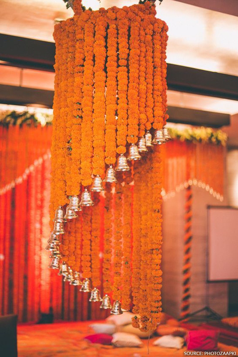 Traditional Chandelier, flower decoration